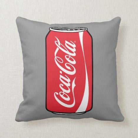 Custom coco-cola throw pillow