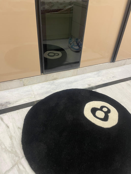 CUSTOM 8 pool ball rug