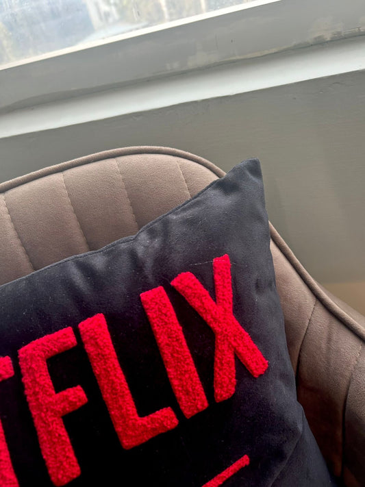 Netflix and chill pillow cover